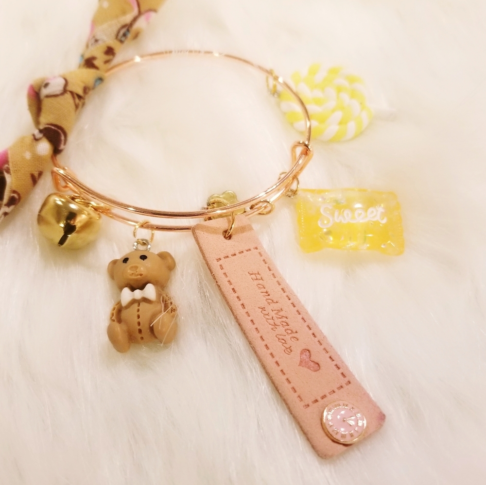 TEESAN MAKE A STATEMENT Japanese Handmade Rose Gold Harajuku Bangle